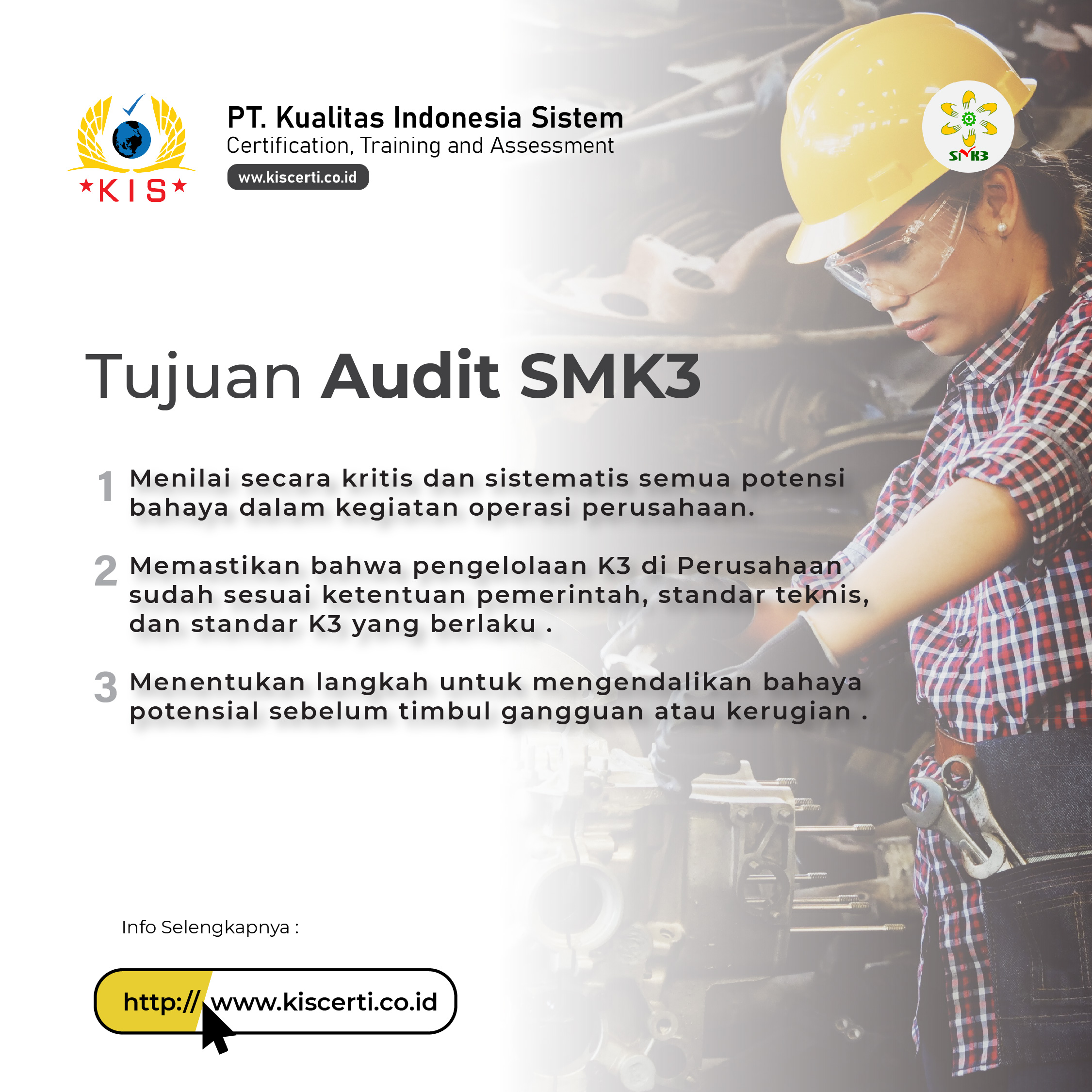 Tujuan Audit SMK3